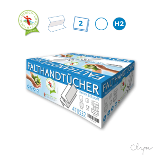 Papierhandtücher HMU Z-Falz | 2 lg. | 4000 Tücher | 418532