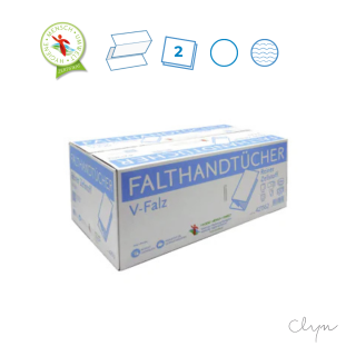 Papierhandtücher HMU V-Falz | 2 lg. | 3.990 Tücher | 421562
