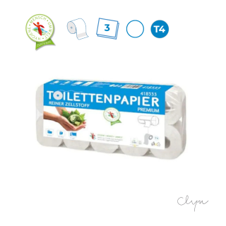 WC-Papier Hochweiß | 72 Rollen | Superweich | 3lg. | 418533
